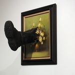 Kicked Painting Series Flowers #1, 2010
